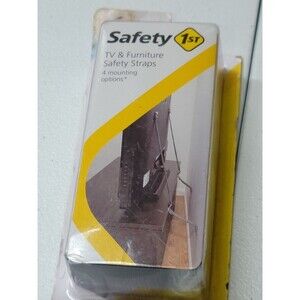 Safety 1st First TV & Furniture Safety Straps w/ 4 Mounting Options